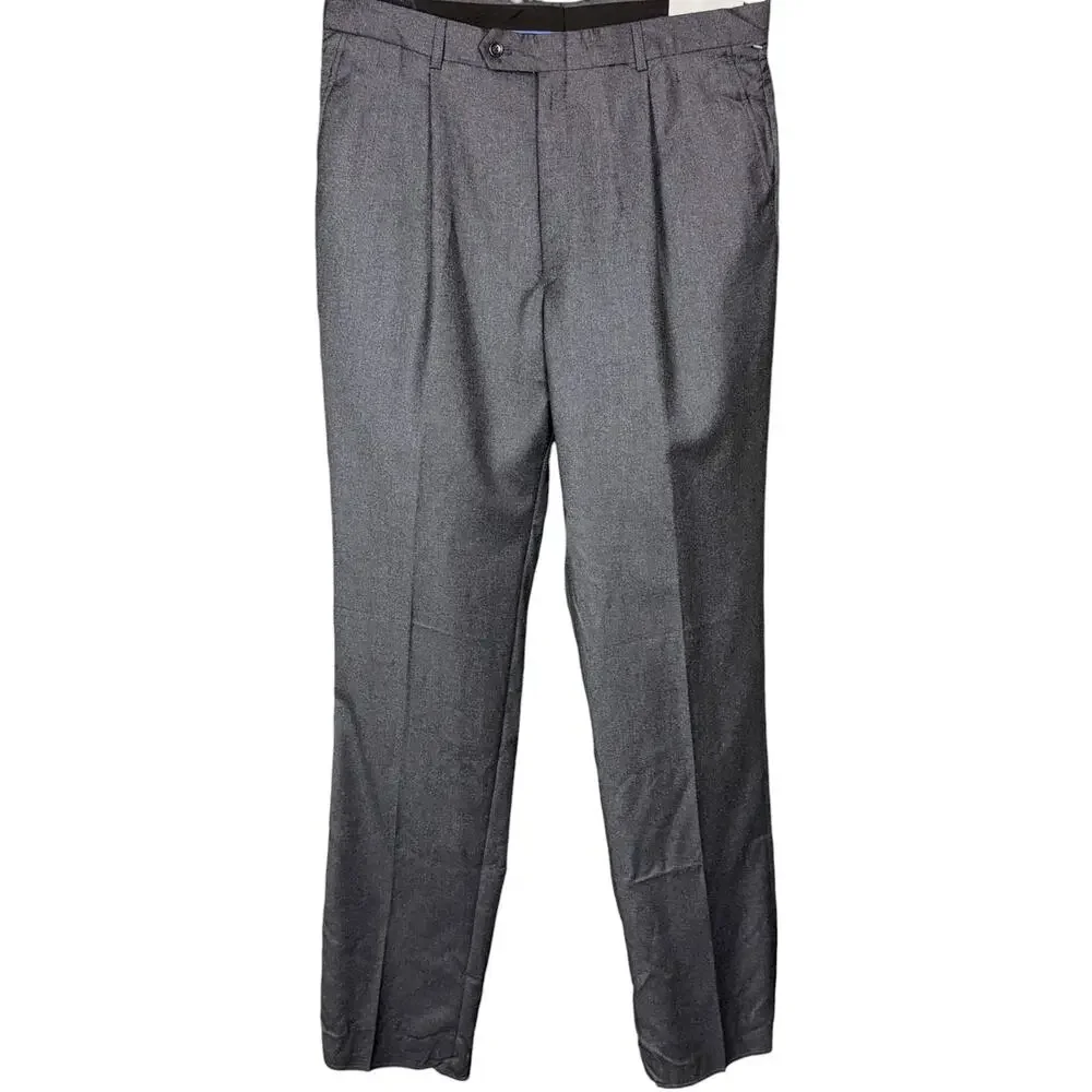 Willis & Walker Men's Pants 100% Worsted Wool 38 Long Big & Tall NWT Office Work